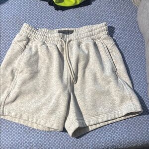 Abercrombie and Fitch, soft essentials relaxed fit. Gray Drawstring Sweat Shorts